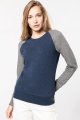 Dames Sweater Bio Tweekleurige Kariban K492